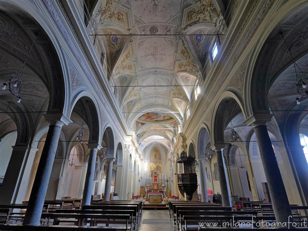 Pettinengo (Biella, Italy) - Interior of the Parish Church of the Saints Stephen and James